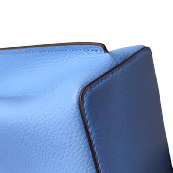 MICHAEL Michael Kors Blue Pebble Leather Small Emilia Satchel NWT $498 - Picture 6 of 12